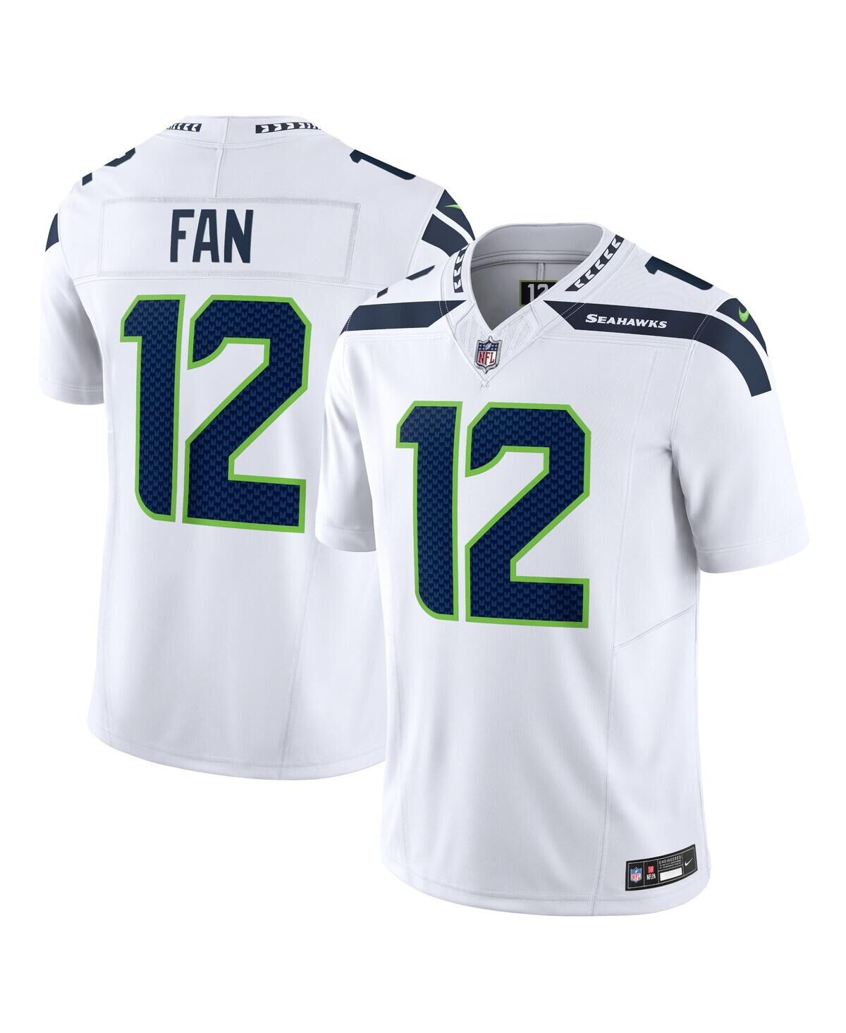 Nike Men's Nike 12th Fan White Seattle Seahawks Vapor F.u.s.e. Limited Jersey - White