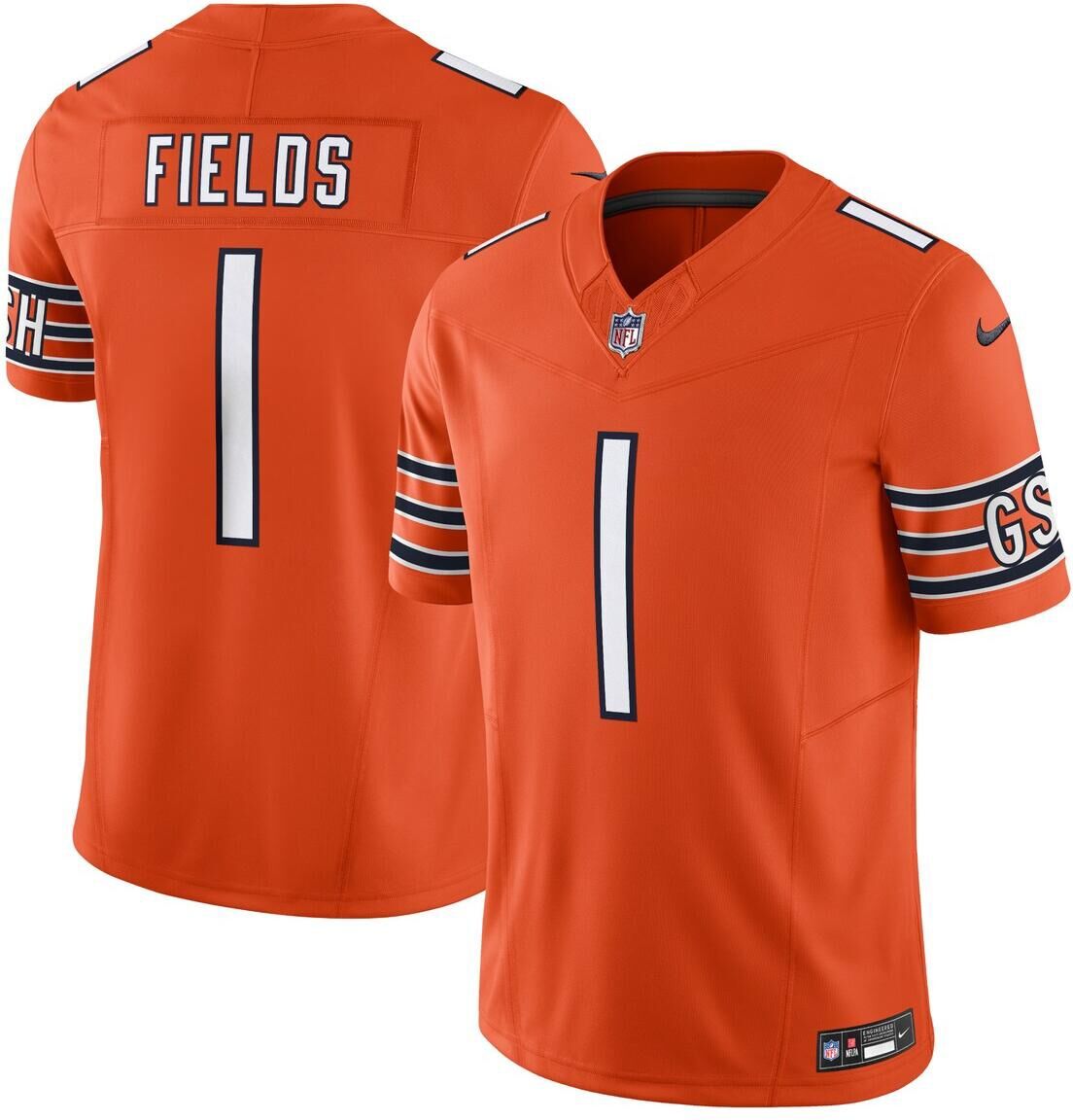 Nike Men's Nike Justin Fields Orange Chicago Bears Vapor F.u.s.e. Limited Jersey - Orange