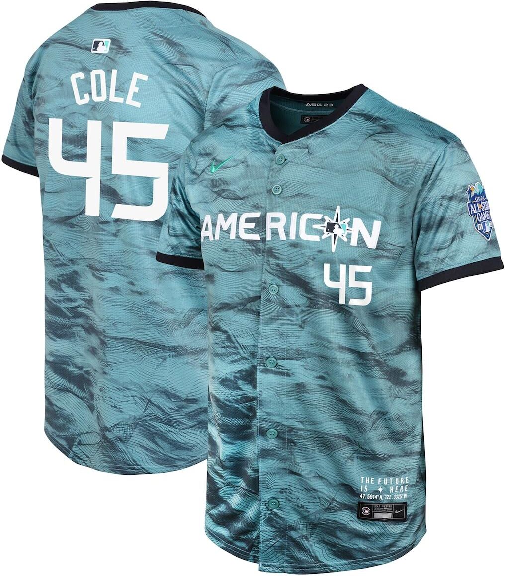 Nike Big Boys Nike Gerrit Cole Teal American League 2023 Mlb All-Star Game Limited Player Jersey - Teal