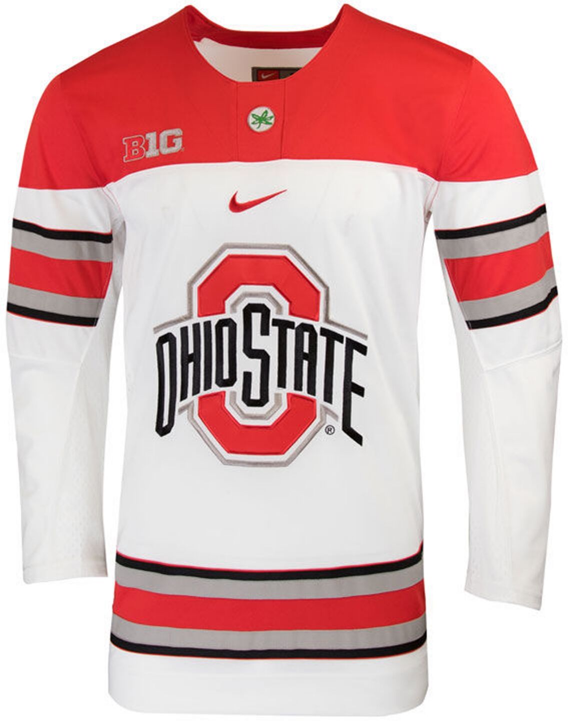 Nike Men's Ohio State Buckeyes Limited Hockey Jersey - White/Red