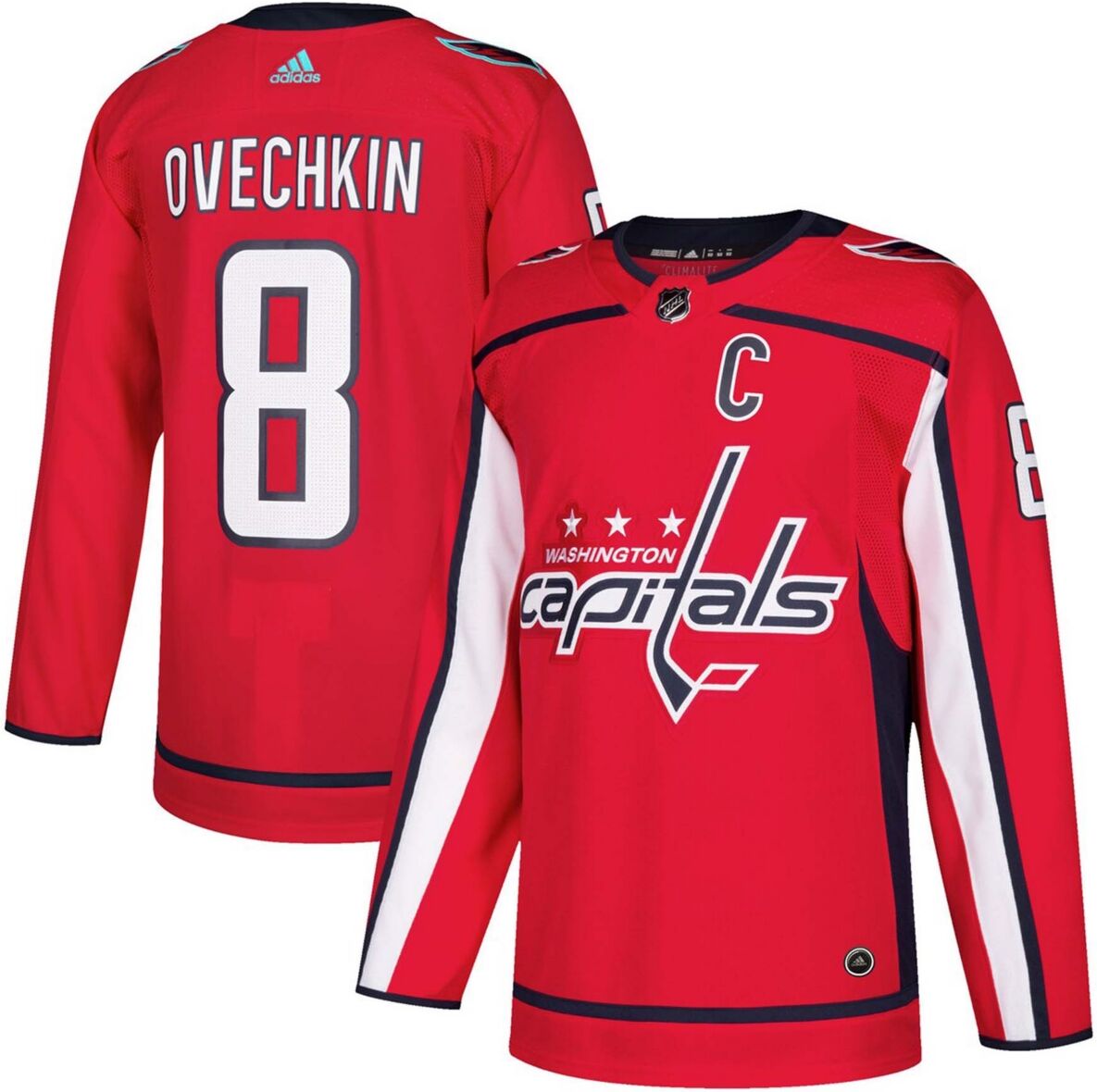 Adidas Men's Alexander Ovechkin Red Washington Capitals Authentic Player Jersey - Red