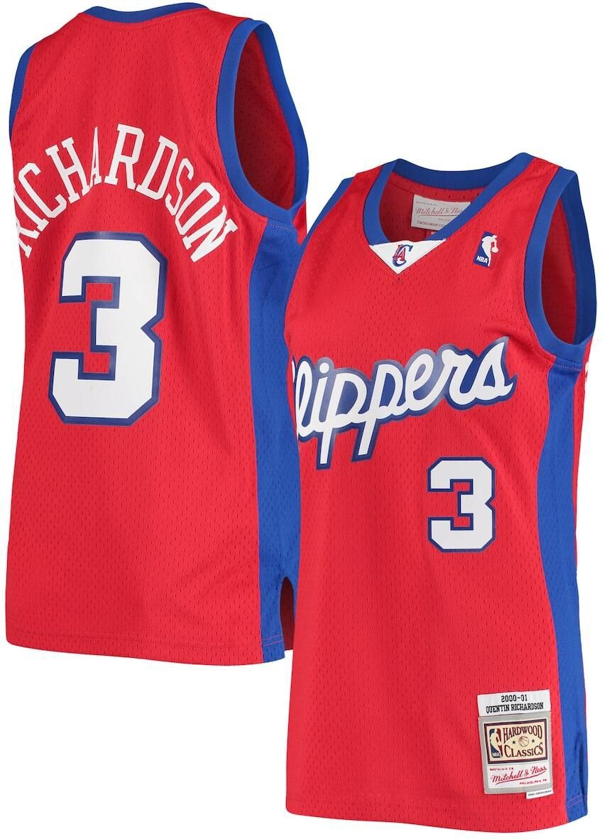 Mitchell & Ness Men's Quentin Richardson Red La Clippers 2000/01 Hardwood Classics Swingman Jersey - Statement Edition - Red