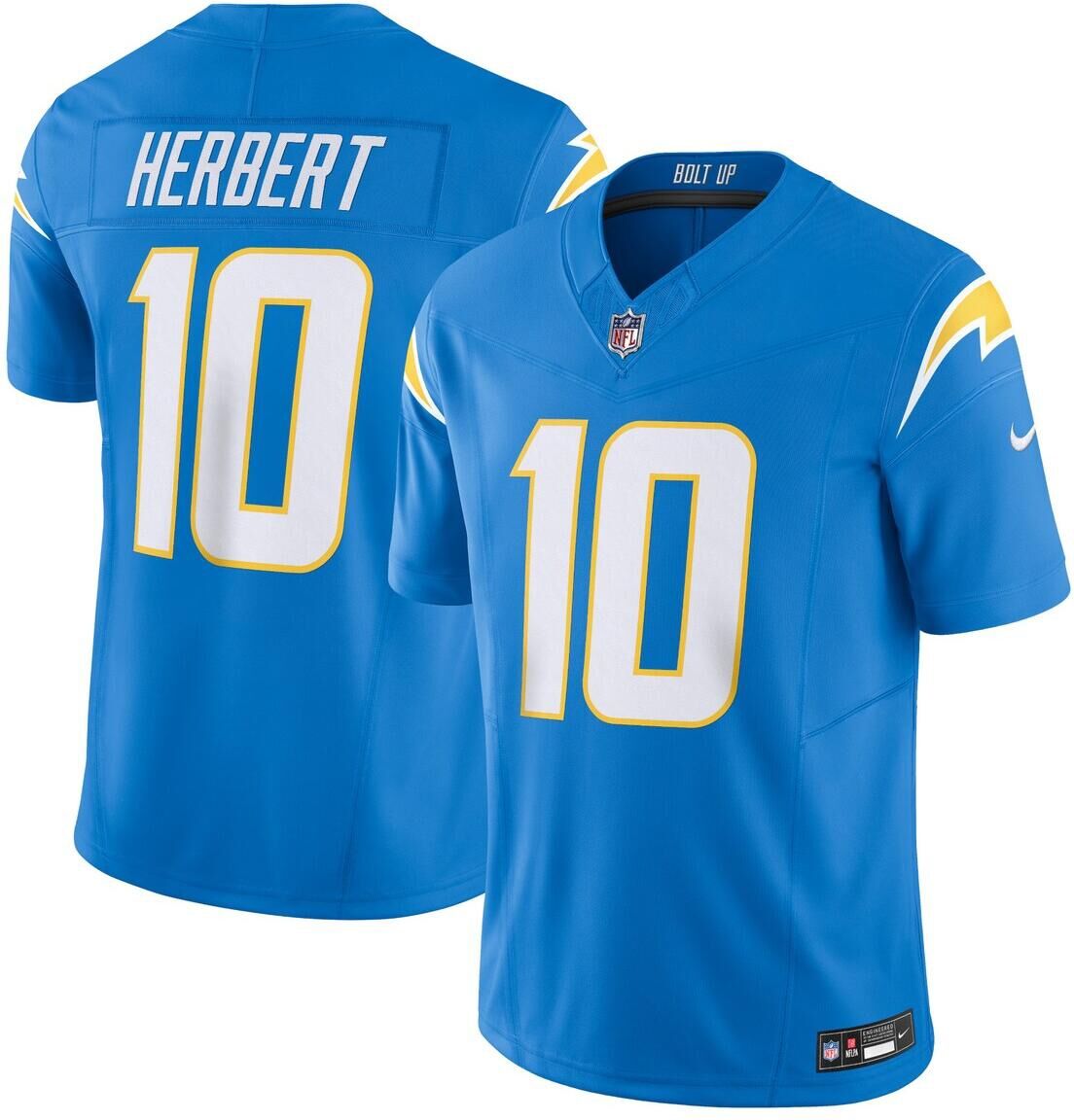 Nike Men's Nike Justin Herbert Powder Blue Los Angeles Chargers Vapor F.u.s.e. Limited Jersey - Powder Blue