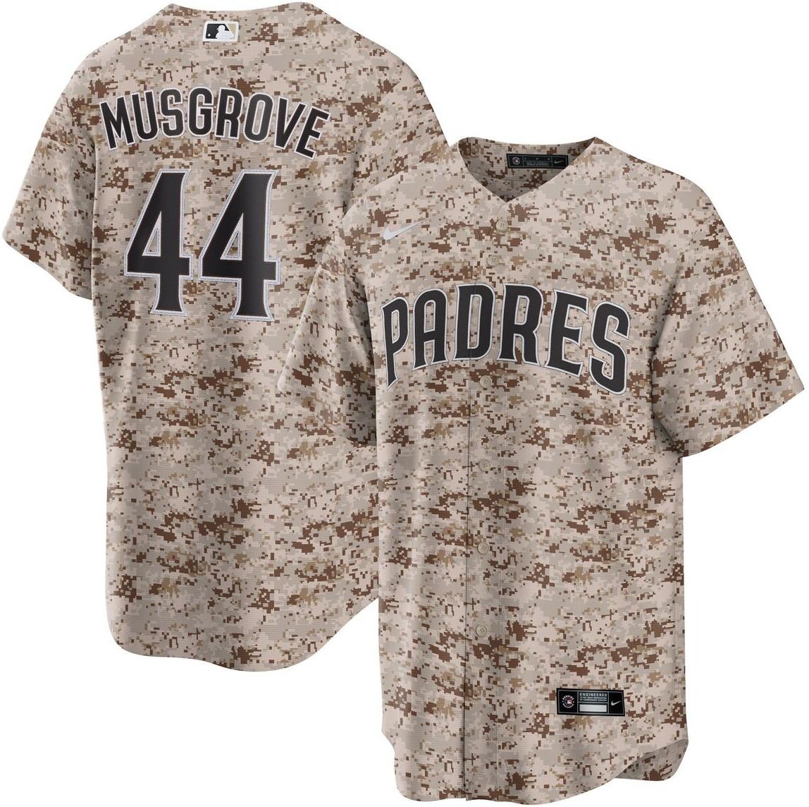 Nike Men's Nike Joe Musgrove Camo San Diego Padres Usmc Alternate Replica Player Jersey - Camo