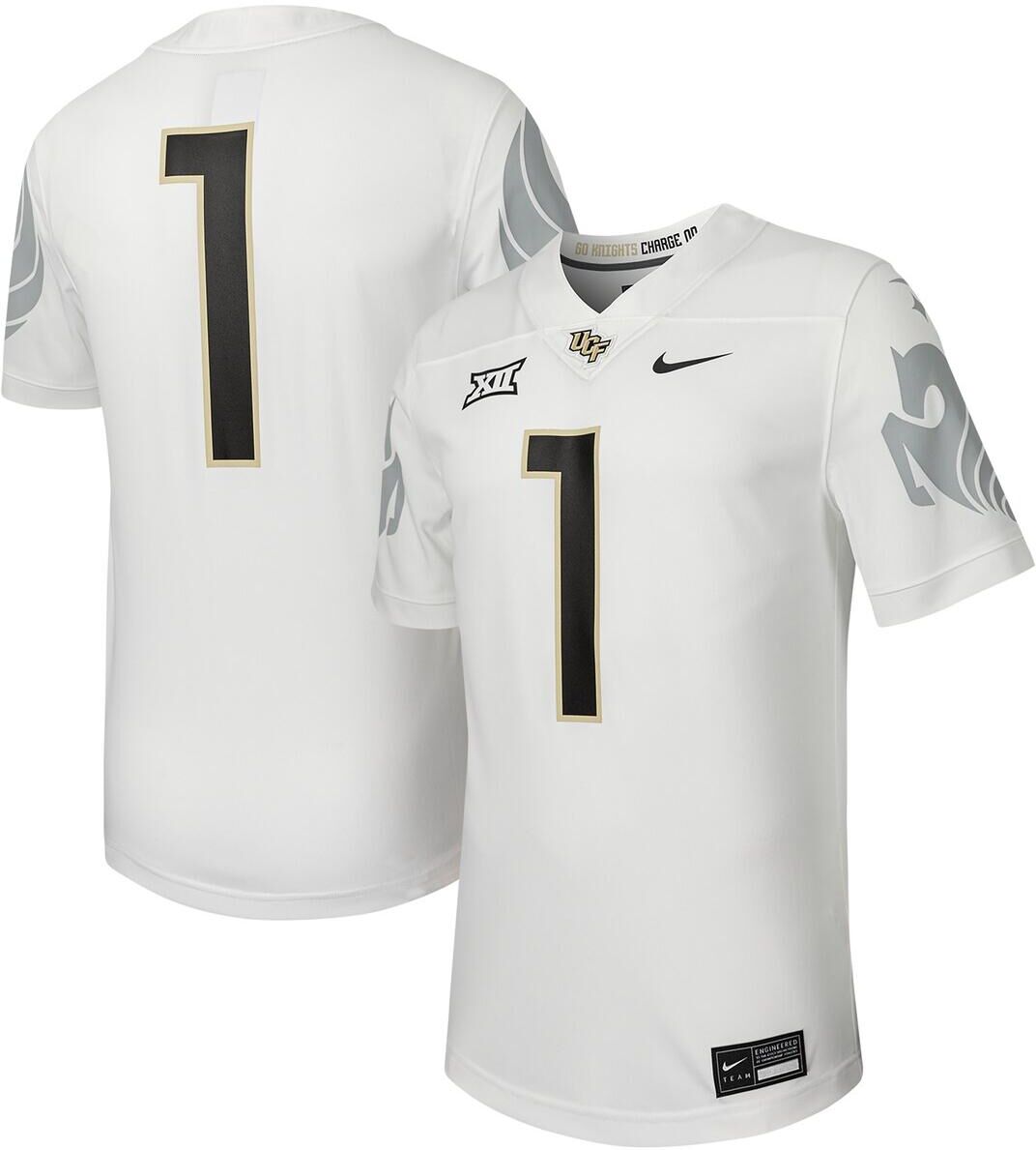 Nike Men's Nike #1 White Ucf Knights Untouchable Football Replica Jersey - White