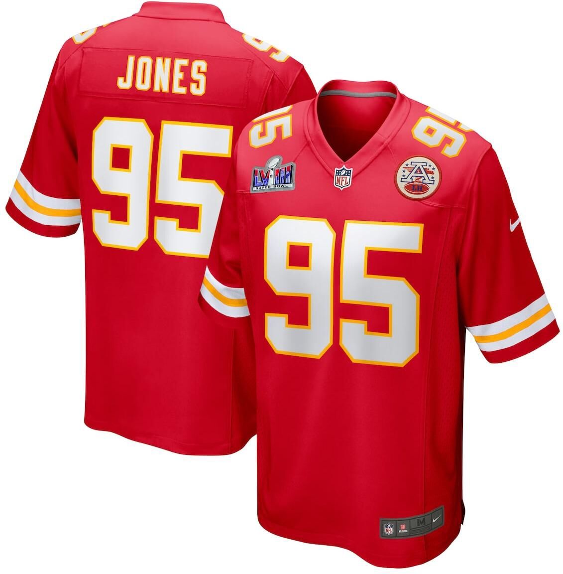 Nike Men's Nike Chris Jones Red Kansas City Chiefs Super Bowl Lviii Game Jersey - Red