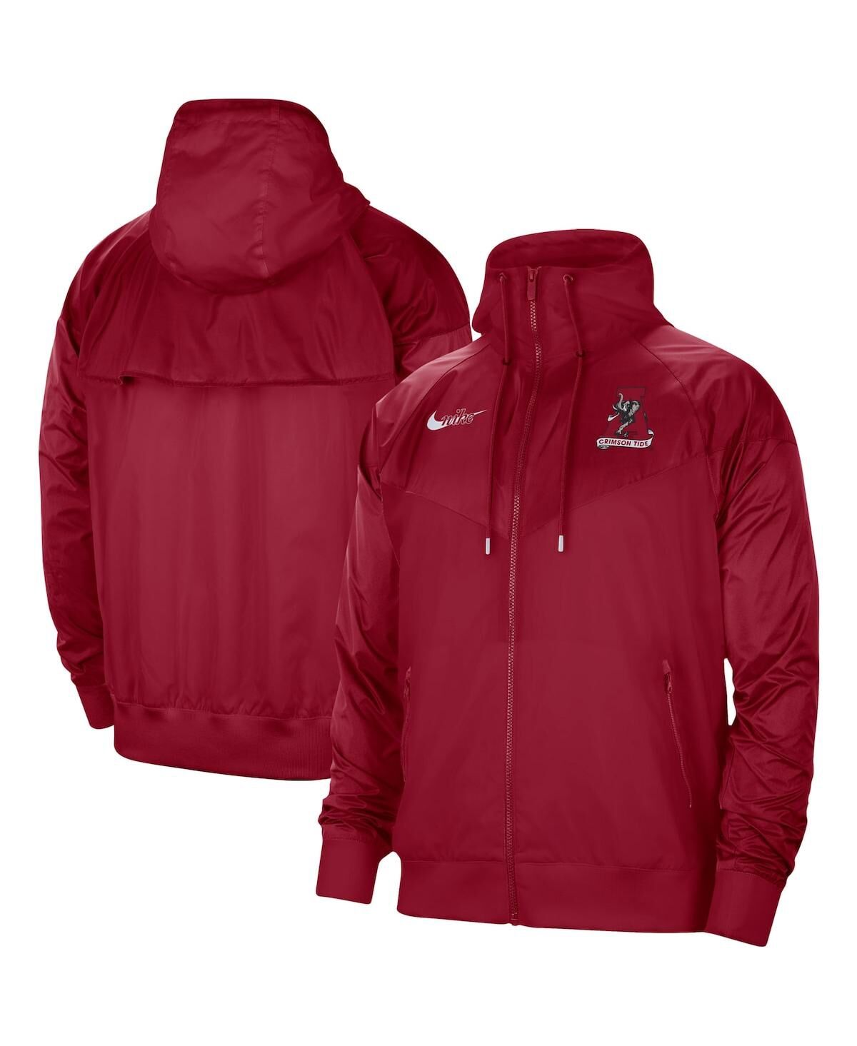 Nike Men's Crimson Alabama Crimson Tide Windrunner Raglan Full-Zip Jacket - Crimson