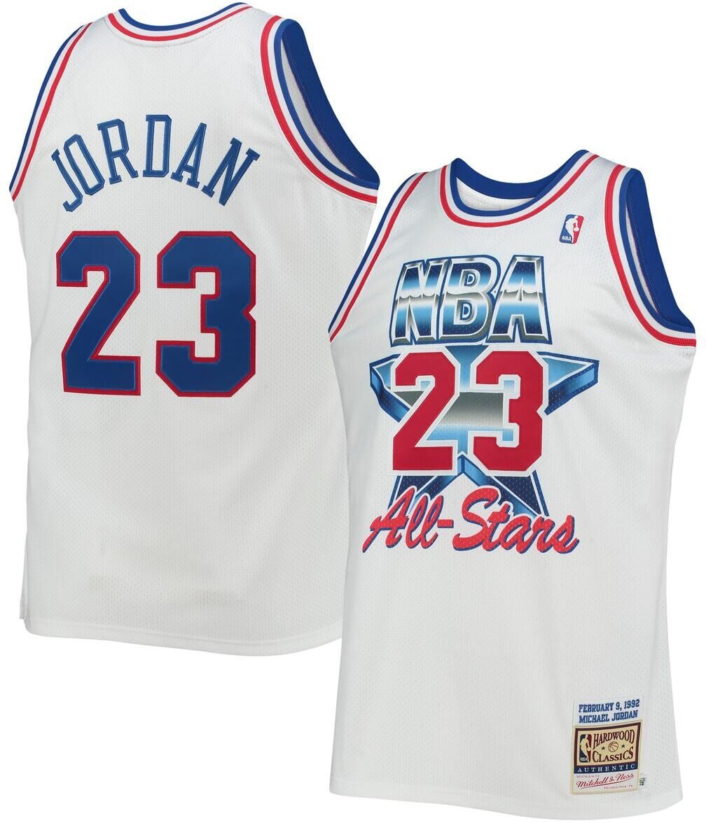 Mitchell & Ness Men's Mitchell & Ness Michael Jordan White Eastern Conference Hardwood Classics 1992 Nba All-Star Game Authentic Jersey - White