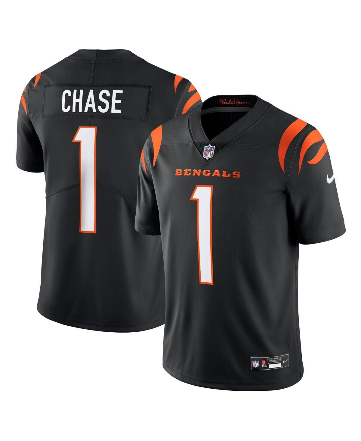 Nike Men's Nike Ja'Marr Chase Black Cincinnati Bengals Vapor Untouchable Limited Jersey - Black