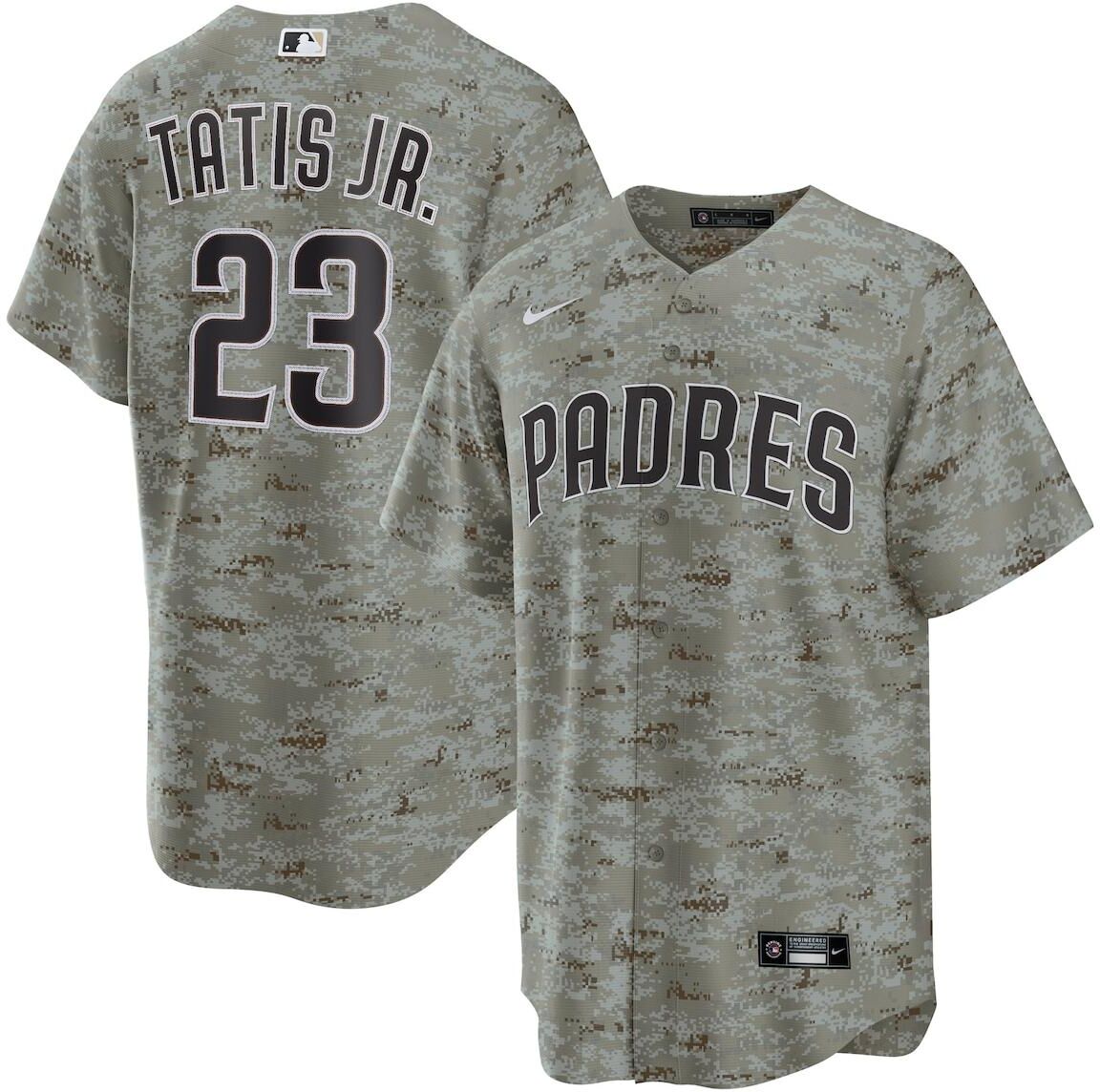 Nike Men's Nike Fernando Tatis Jr. Camo San Diego Padres Usmc Alternate Replica Player Jersey - Camo