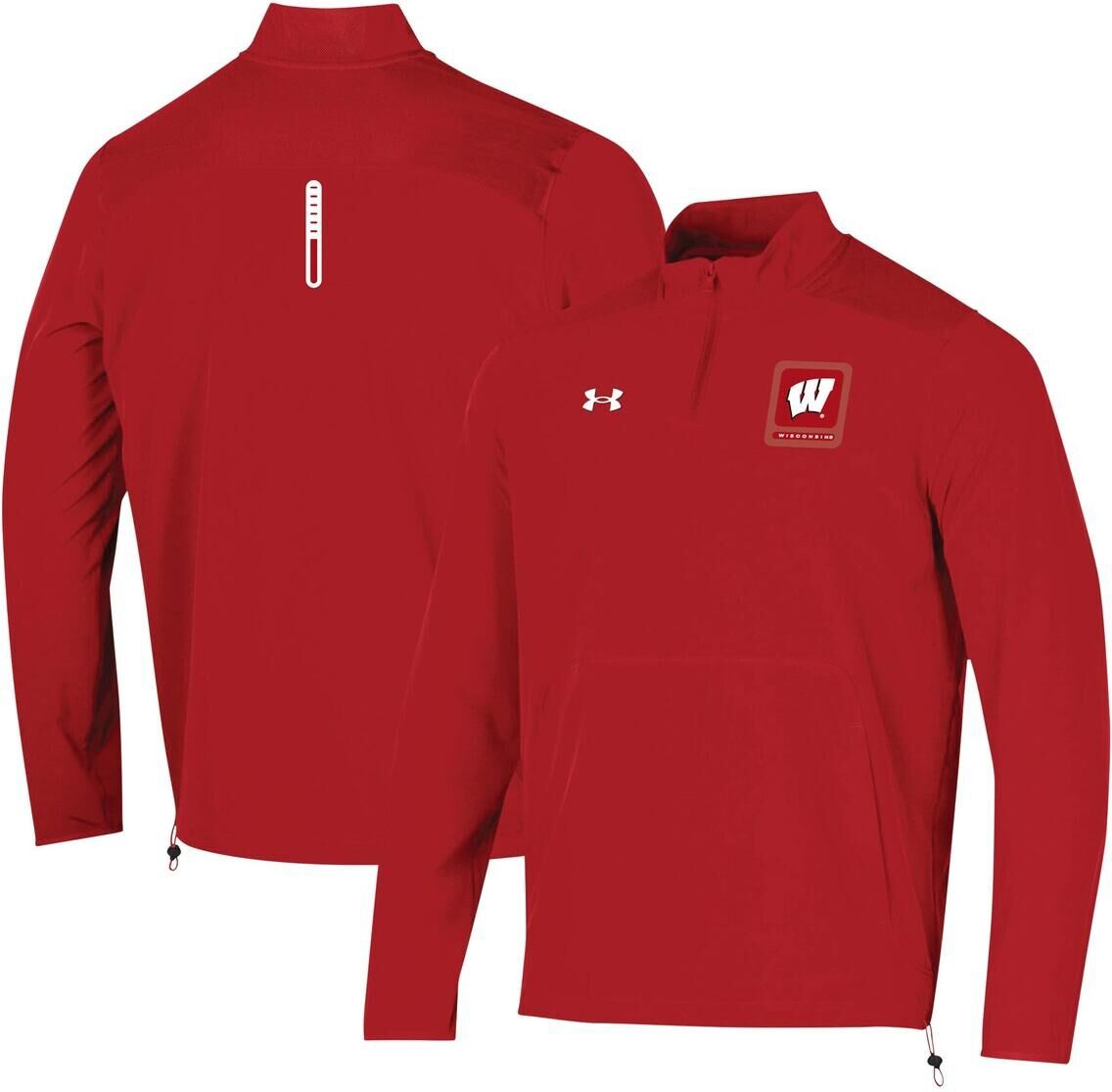 Under Armour Men's Under Armour Red Wisconsin Badgers 2023 Motivate Half-Zip Top - Red