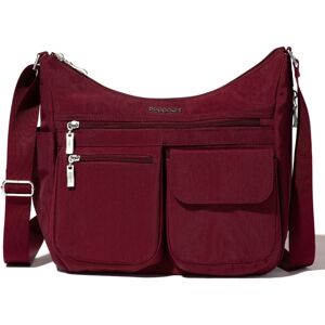 Baggallini Everywhere Small Bag with Rfid Wristlet - Dark Cherry