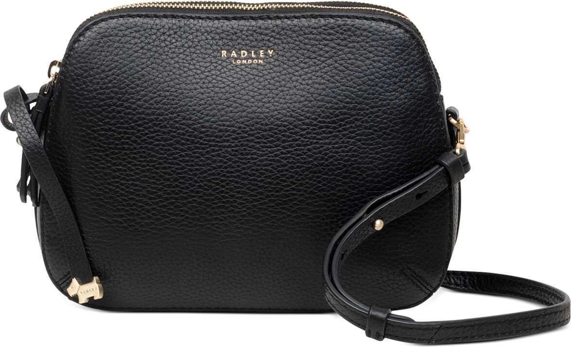 Radley London Women's Dukes Place Medium Leather Ziptop Crossbody Bag - Black/Gold