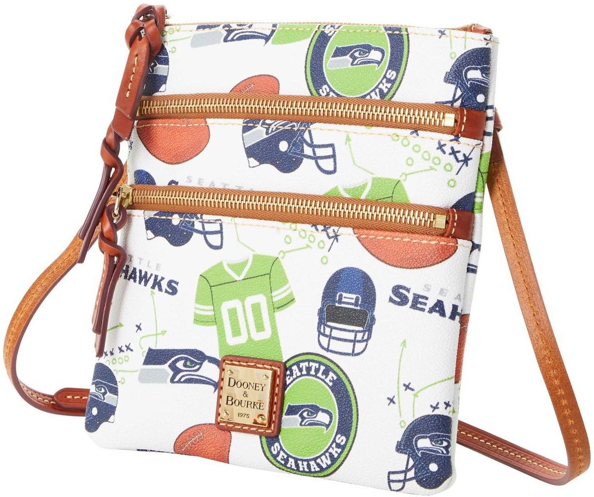 Dooney & Bourke Women's Dooney & Bourke Seattle Seahawks Triple-Zip Crossbody Bag - Multi