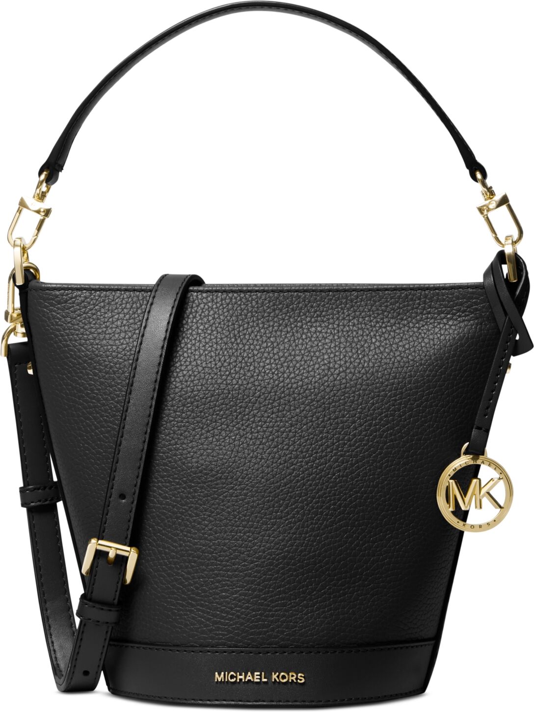 Michael Kors Michael Michael Kors Townsend Small Leather Top-Zip Convertible Bucket Crossbody - Black