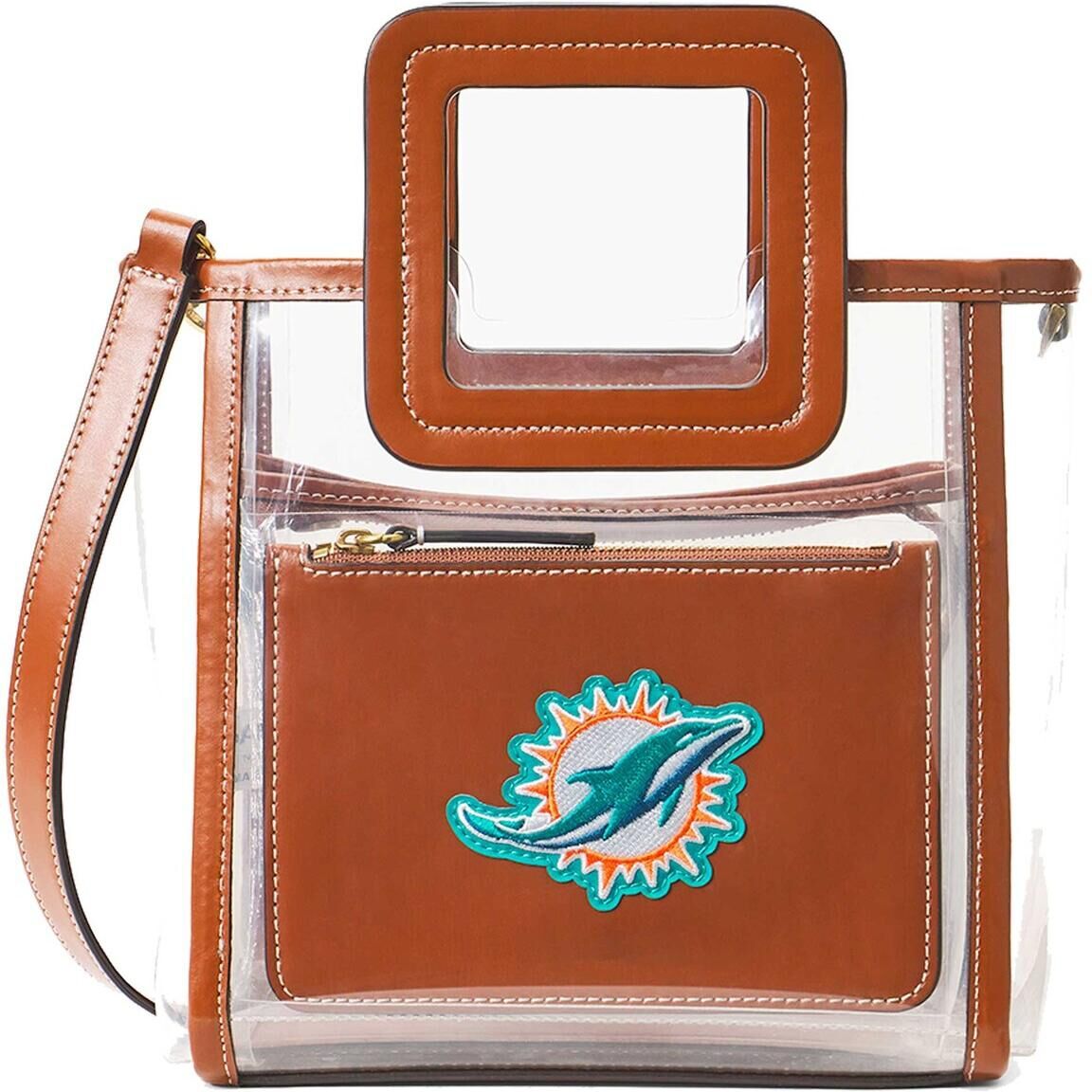 Staud Women's Staud Miami Dolphins Clear Mini Shirley Bag - Brown