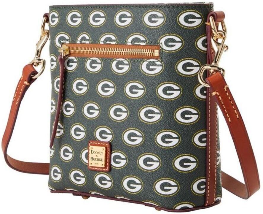 Dooney & Bourke Women's Dooney & Bourke Green Bay Packers Signature Small Zip Crossbody Purse - Gray