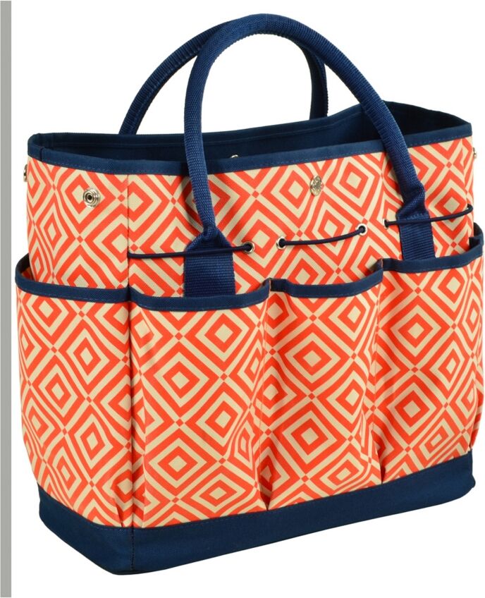 Picnic at Ascot Gardening Tote with 3 Tools - Orange