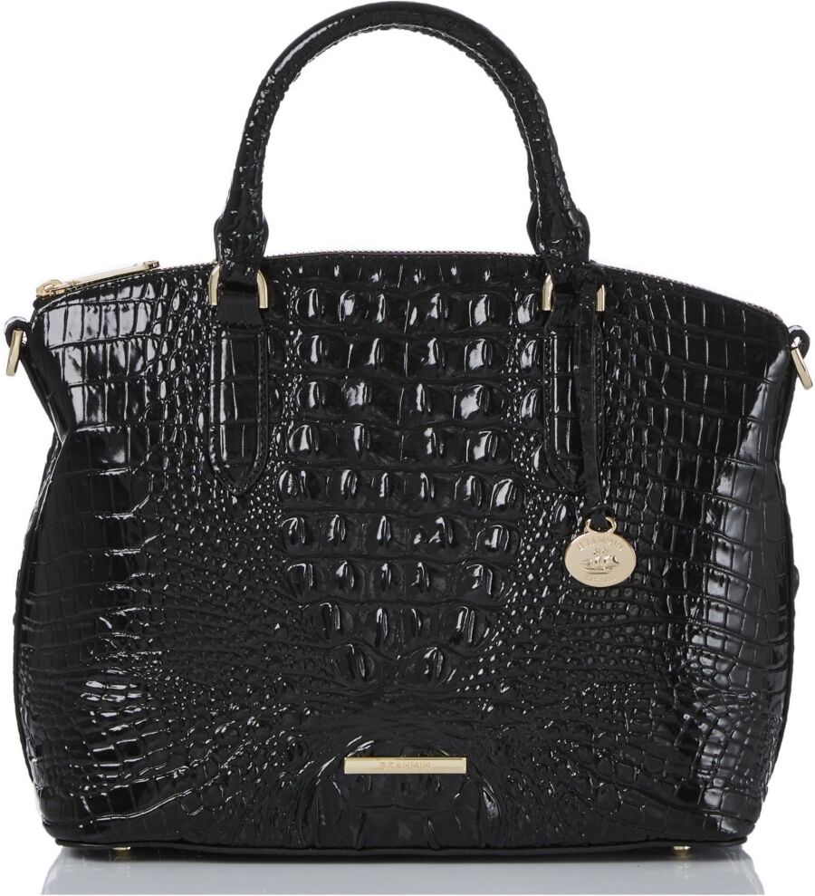 Brahmin Duxbury Leather Satchel - Black Melbourne