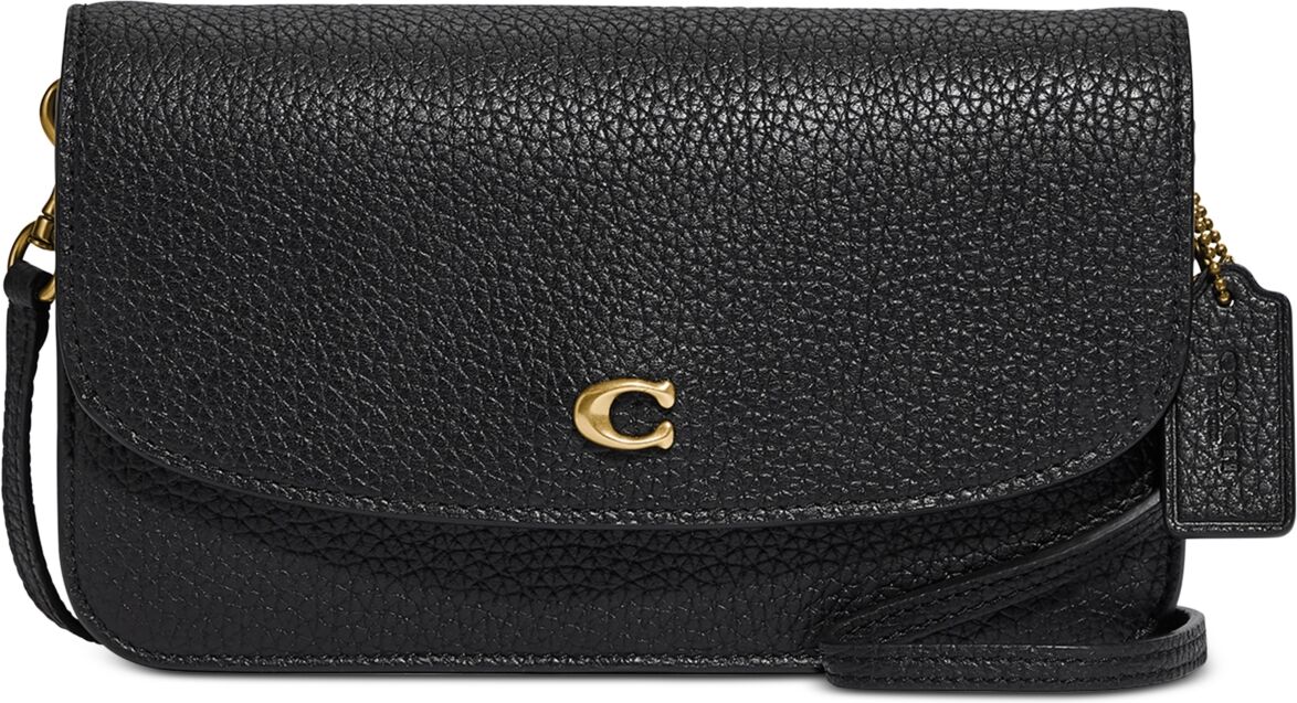 Coach Pebble Leather Hayden Crossbody with Removable Strap - Black