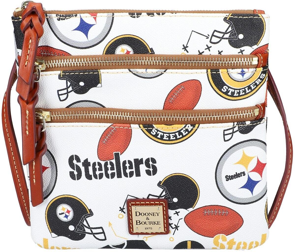 Dooney & Bourke Women's Dooney & Bourke Pittsburgh Steelers Triple-Zip Crossbody Bag - Multi