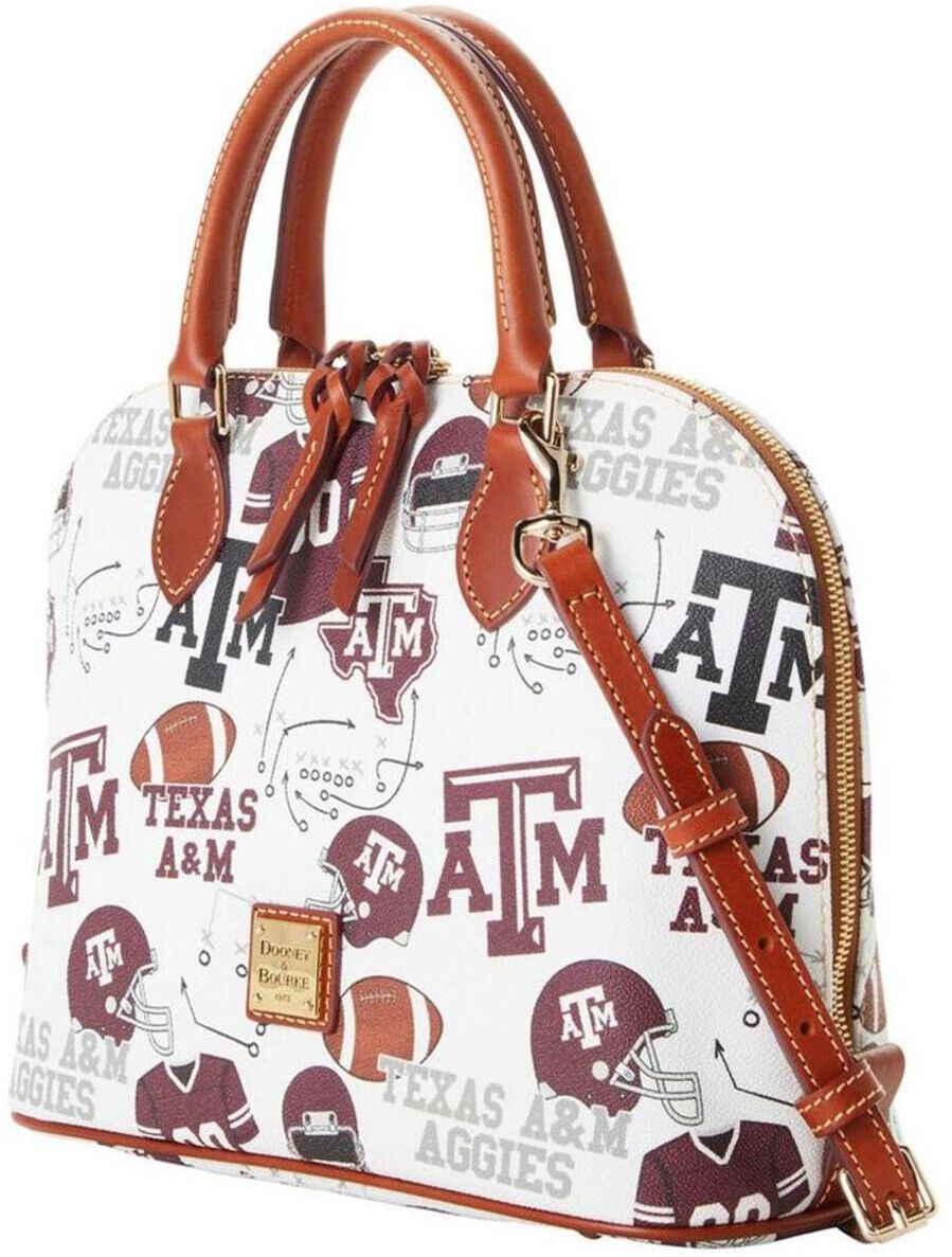 Dooney & Bourke Women's Dooney & Bourke Texas A&M Aggies Game Day Zip Satchel - White, Multi