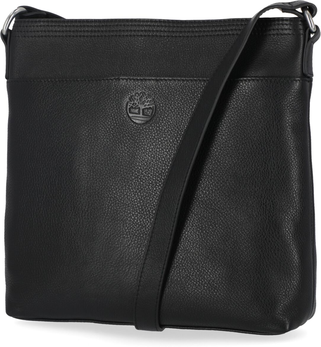 Timberland Leather Crossbody Purse Shoulder Bag - Black