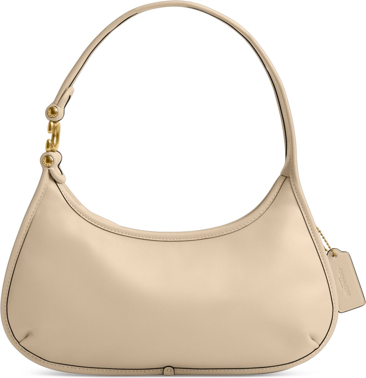 Coach Eve Medium Leather Shoulder Bag - White