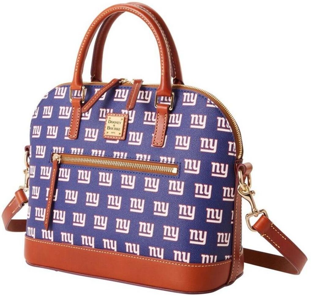 Dooney & Bourke Women's Dooney & Bourke New York Giants Signature Domed Zip Satchel Purse - Purple