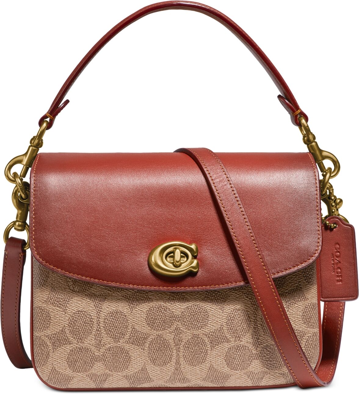 Coach Coated Canvas Signature Cassie Crossbody - Tan Rust/Gold