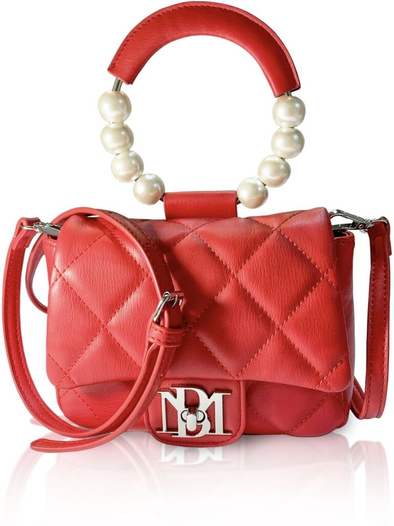 Badgley Mischka Women's Mini Flap Quilted Handbag - Red