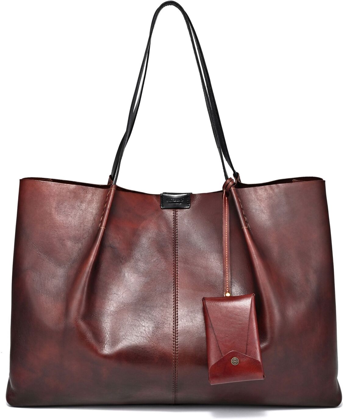 Old Trend Women's Genuine Leather Calla Tote Bag - Rusty Red