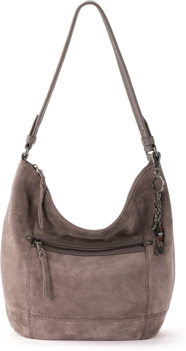 The Sak Women's Sequoia Leather Hobo - Mushroom Suede