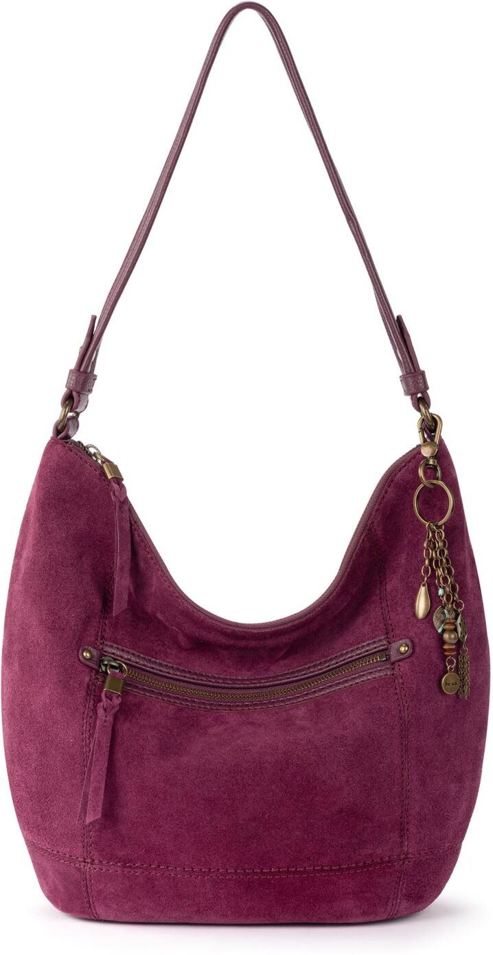 The Sak Women's Sequoia Leather Hobo - Currant Suede