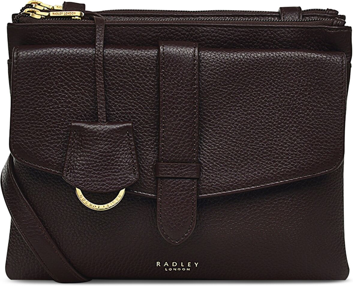 Radley London Foresters Drive Small Zip Top Leather Crossbody - Oxblood