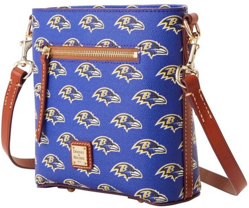 Dooney & Bourke Women's Dooney & Bourke Baltimore Ravens Signature Small Zip Crossbody Purse - Blue