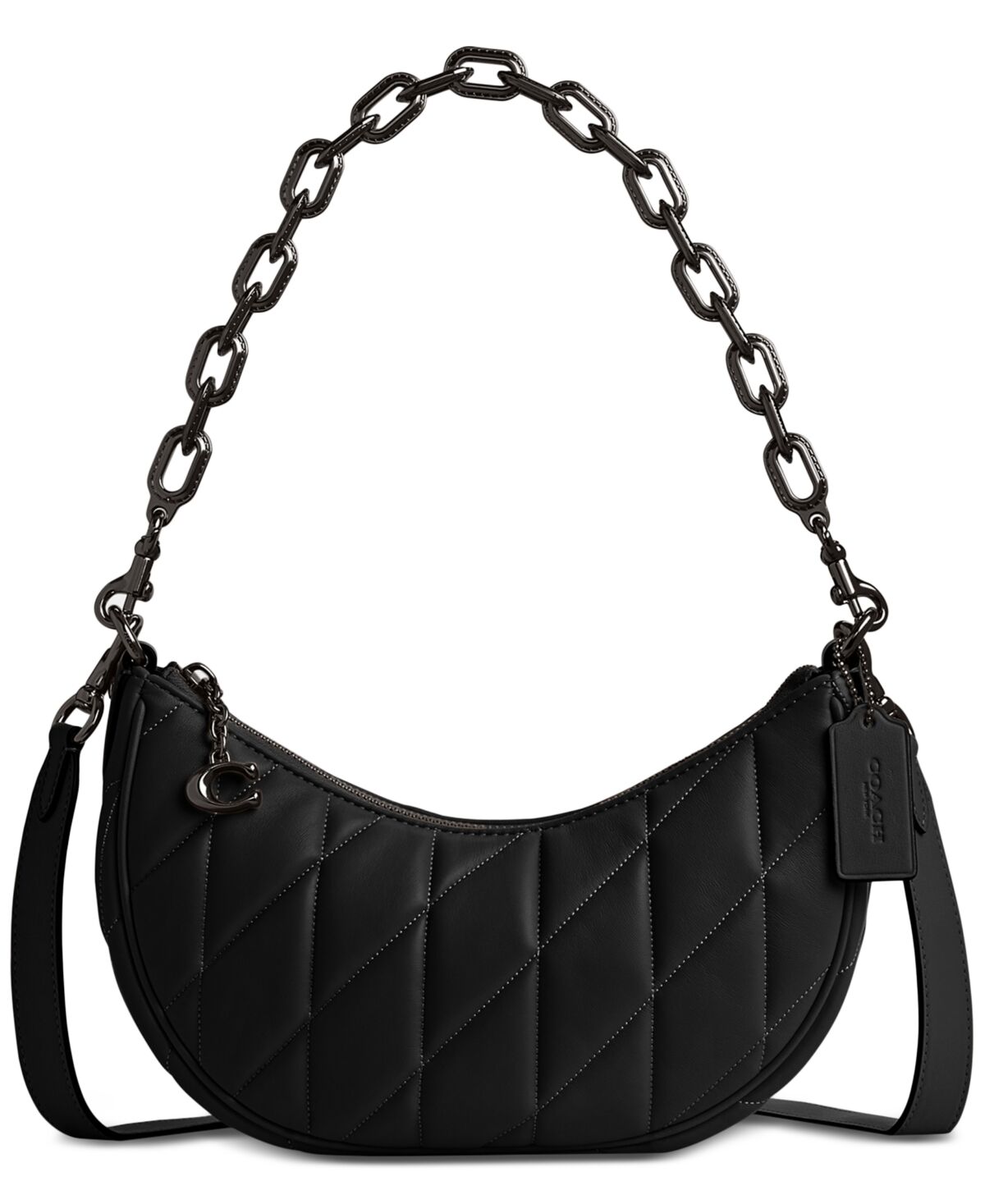 Coach Mira Small Quilted Leather Shoulder Bag - V/black