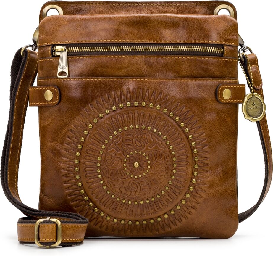 Patricia Nash Francesca Leather Crossbody - Cognac