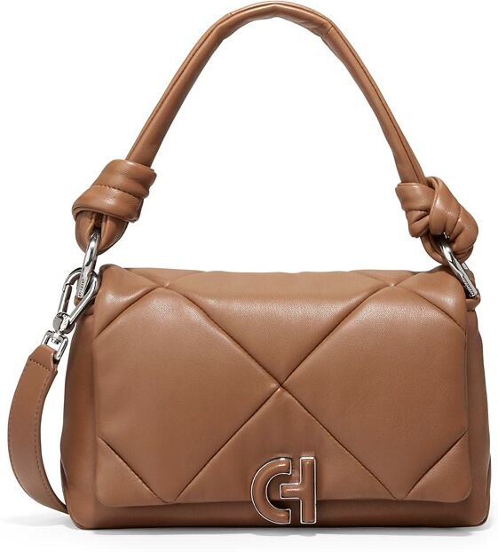 Cole Haan Women's Grand Series Quilted Shoulder Handbag - Cole Haan New Caramel