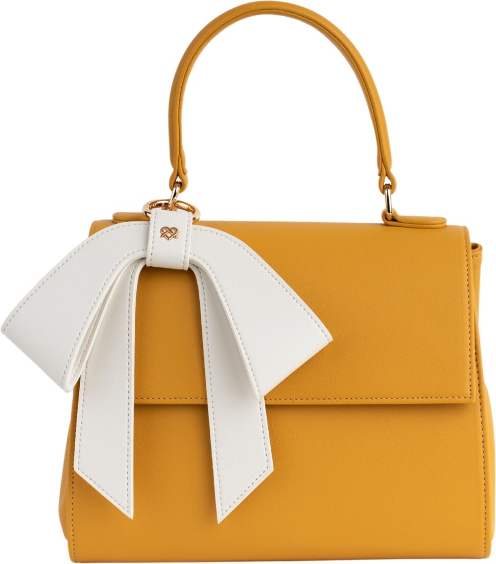 Gunas New York Cottontail Small Satchel Bag - Yellow White