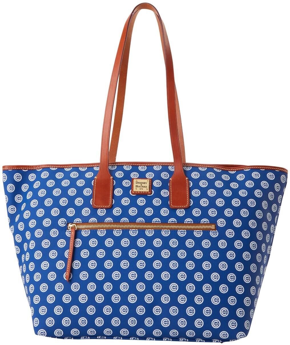 Dooney & Bourke Women's Dooney & Bourke Chicago Cubs Signature Large Zip Tote Bag - Blue