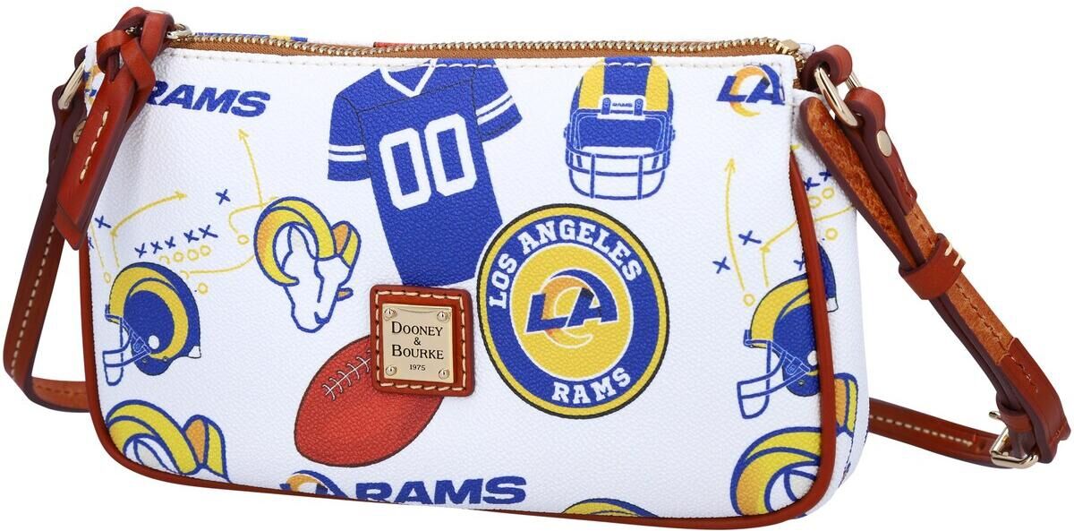 Dooney & Bourke Women's Dooney & Bourke Los Angeles Rams Gameday Lexi Crossbody with Small Coin Case - White