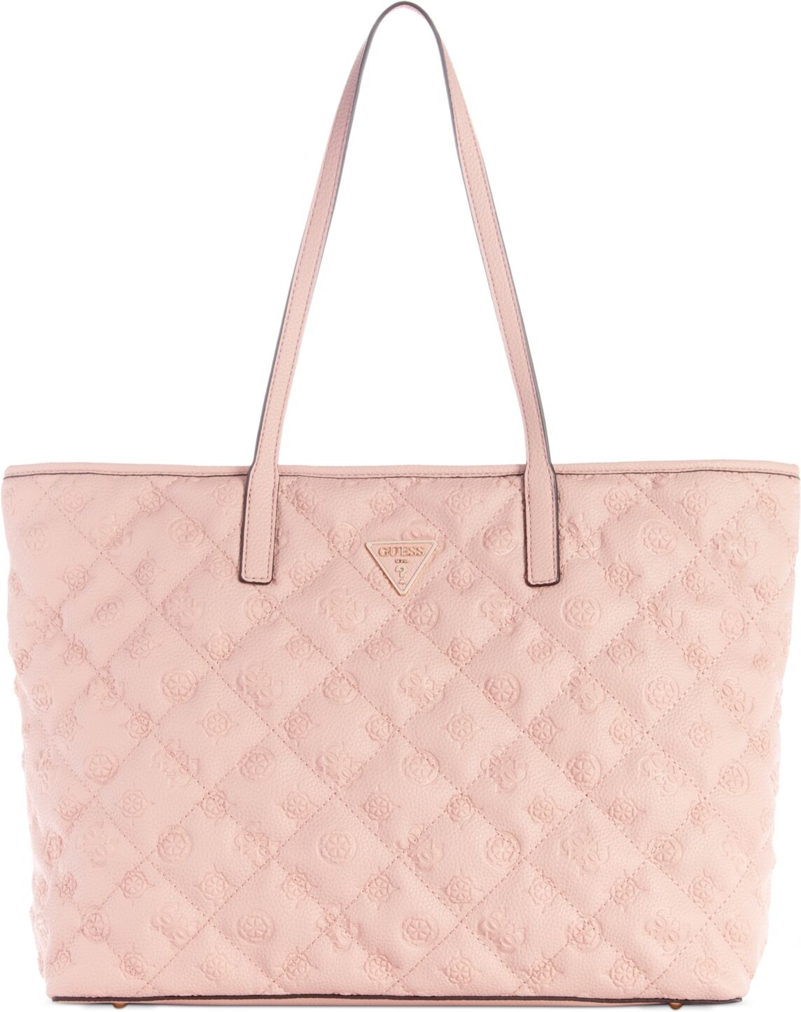 Guess Power Play Large Quilted Tech Tote - Blush