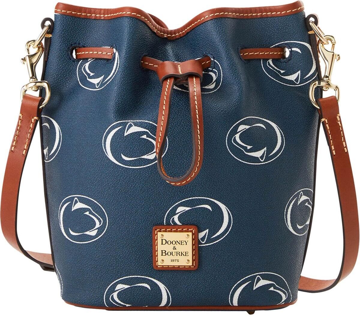 Dooney & Bourke Women's Dooney & Bourke Penn State Nittany Lions Monogram Drawstring Purse - Navy