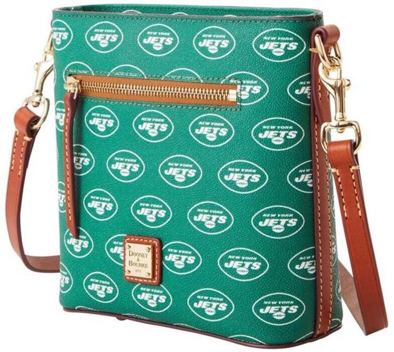 Dooney & Bourke Women's Dooney & Bourke New York Jets Signature Small Zip Crossbody Purse - Green