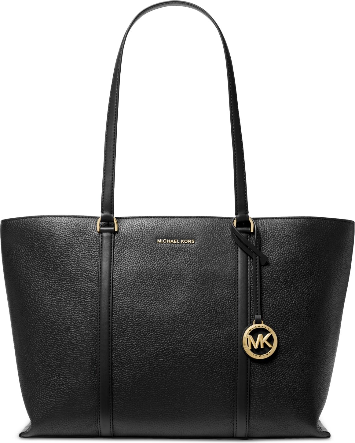 Michael Kors Michael Michael Kors Temple Large Leather Tote - Black