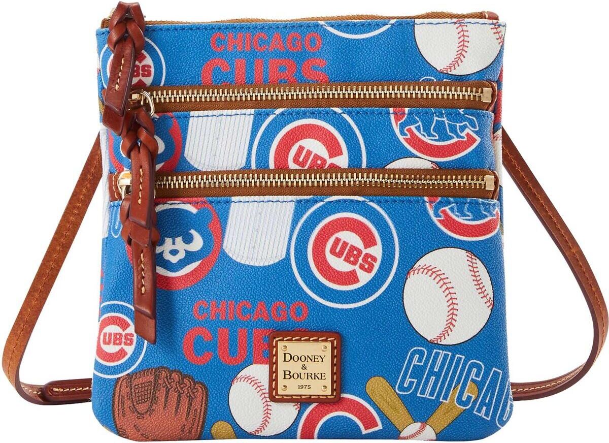 Dooney & Bourke Women's Dooney & Bourke Chicago Cubs Game Day Triple Zip Crossbody Purse - Blue