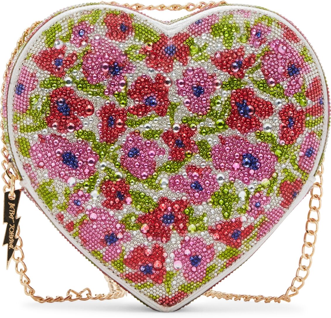 Betsey Johnson Stone Heart Convertible Bag - Cream