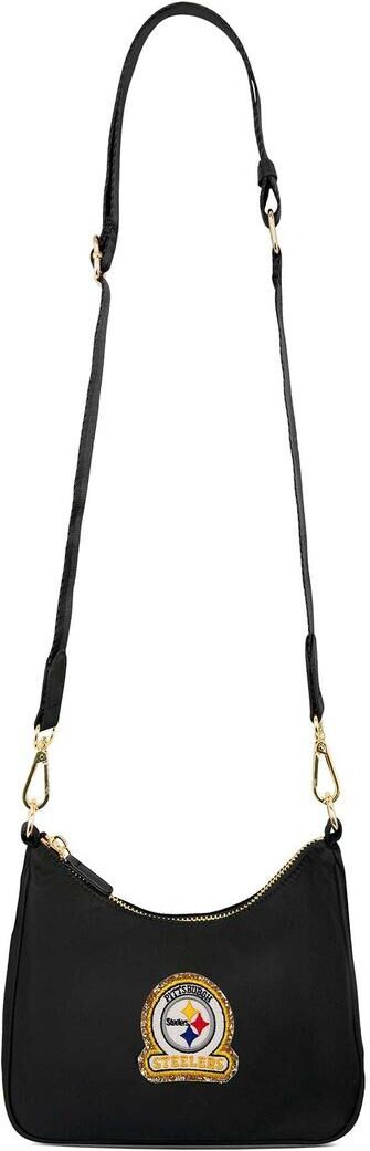 Stoney Clover Women's Stoney Clover Pittsburgh Steelers Curved Crossbody Bag - Black