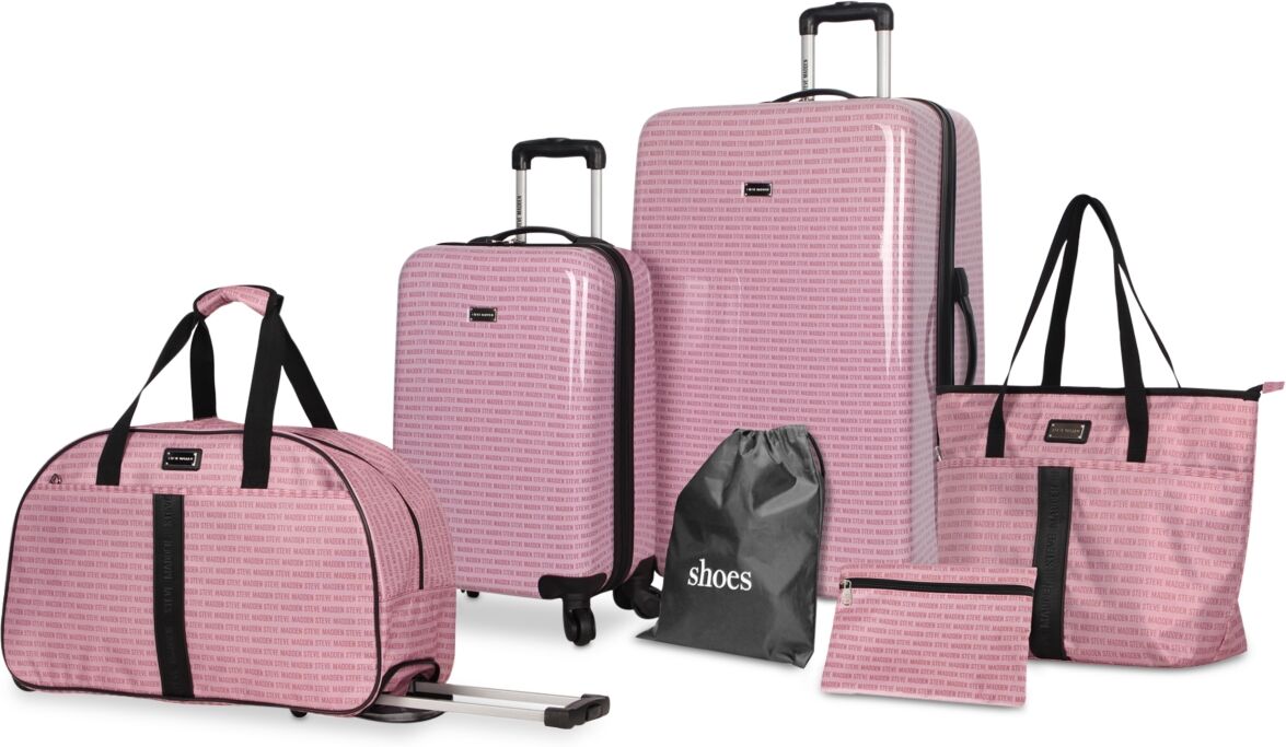 Steve Madden Signature 6-Pc. Luggage Set - Pink